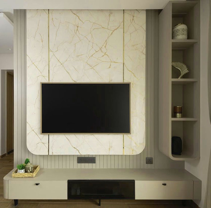 Vách tivi căn hộ chung cư